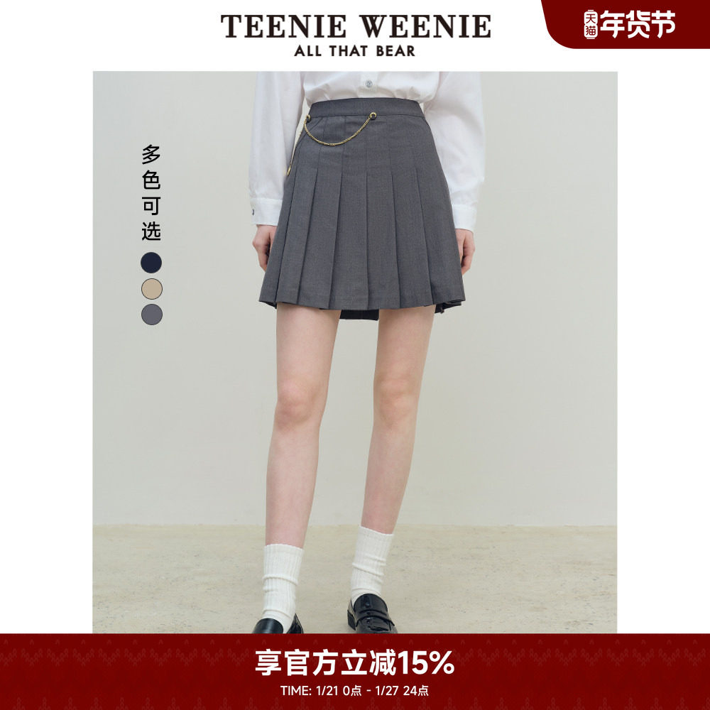 TeenieWeenie小熊奥莱夏学院风百褶裙半身裙小个子短裙,女装/女士精品,半身裙,淘宝优惠券,粉丝福利购,淘宝优惠卷