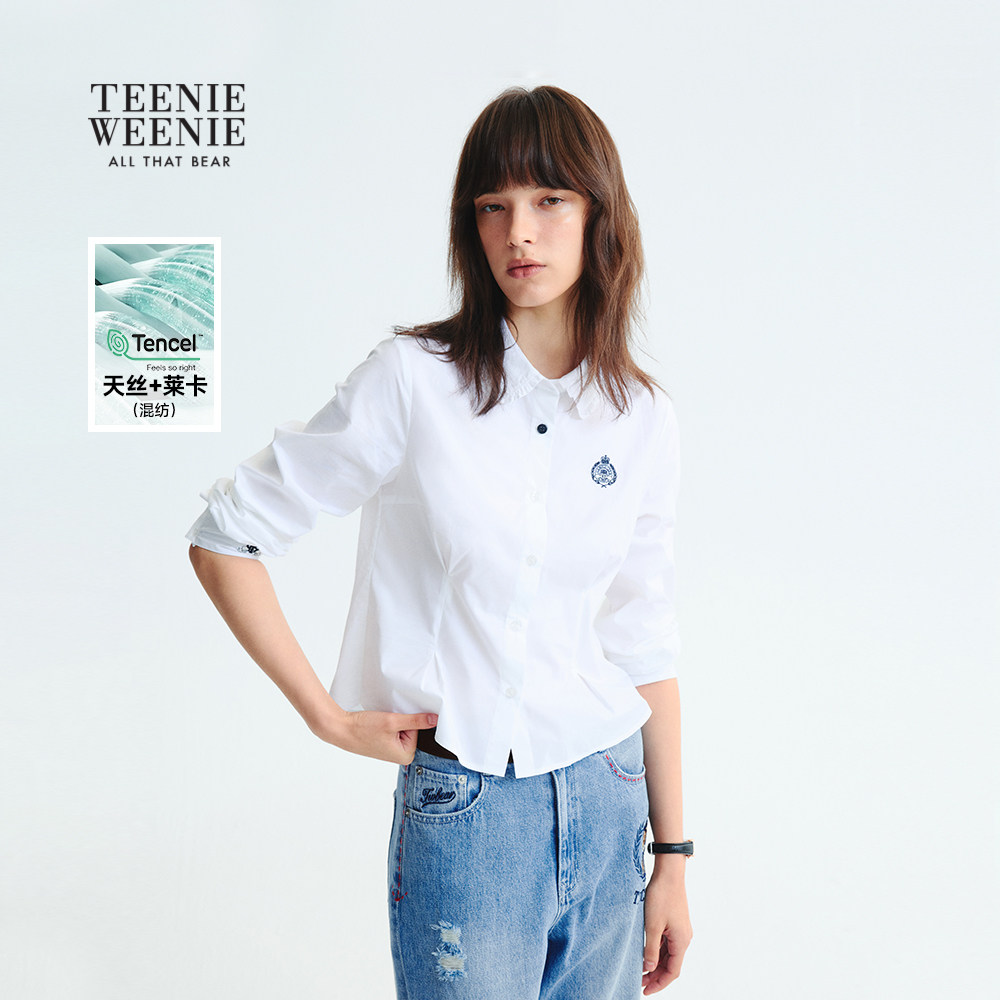 TeenieWeenie小熊奥莱衬衫2025年秋季新款甜美少女感