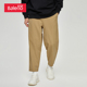 新款 九分束脚裤 男装 黑色百搭长裤 班尼路秋季 子男士 休闲裤 青年裤 潮