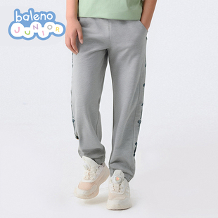 时尚 中性侧边印花针织长裤 班尼路春秋童装 休闲舒适 59任选2件