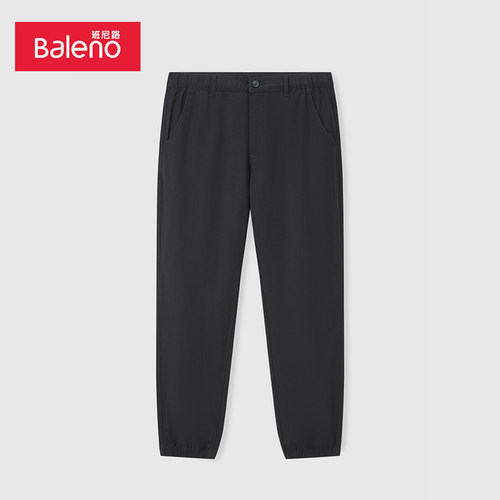 Baleno/班尼路秋季新款男装束脚休闲裤舒适百搭简约裤子时尚长裤