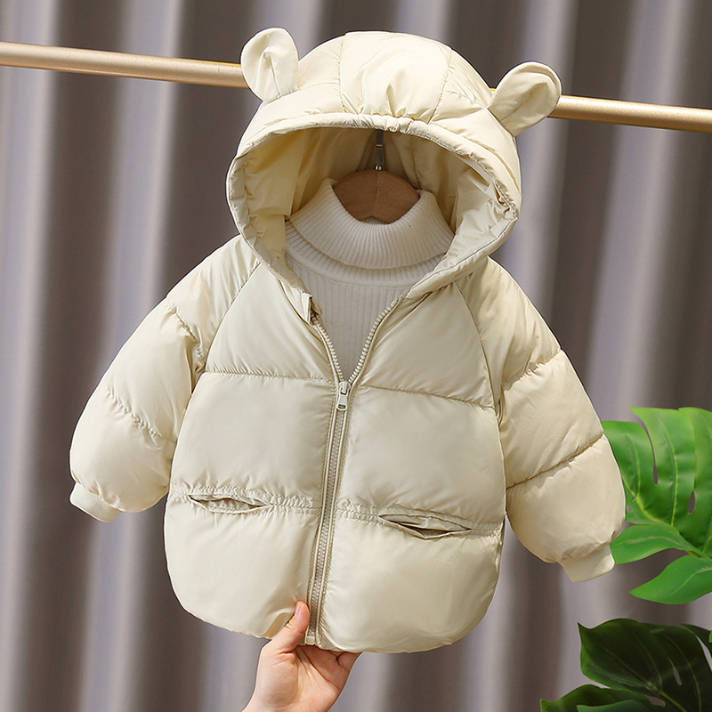儿童立体耳朵羽绒棉服男女童