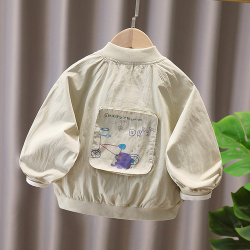 小童痞帅卡通外套洋气棒球服