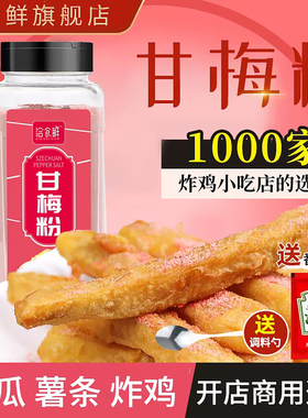 甘梅粉梅子粉鸡排地瓜薯条专用撒粉商用500g台湾省甘梅撒料干梅粉