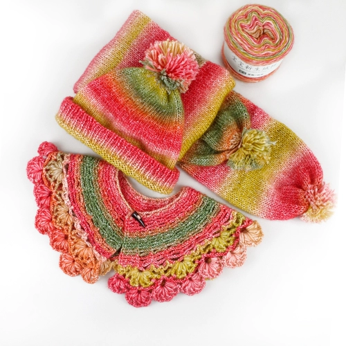 编织缘 Шерстяной детский клубок пряжи ручной работы, шарф, шерстяная шапка, «сделай сам»