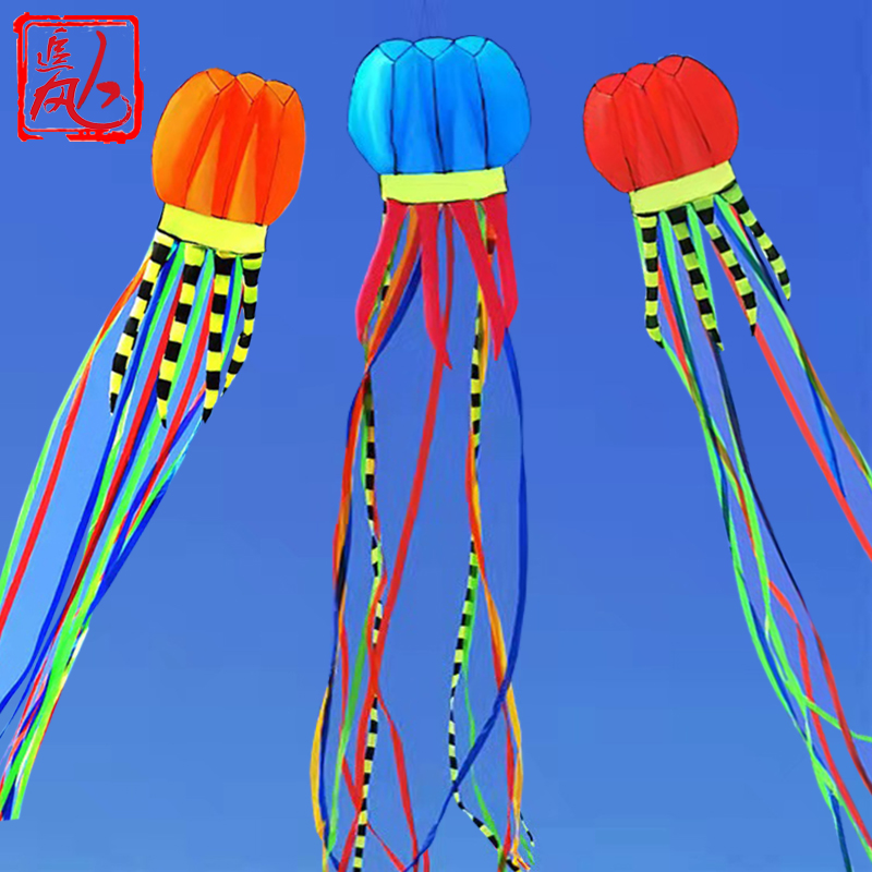 追风人软体无骨成人大型水母风筝
