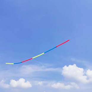 风筝尾巴长尾巴彩色彩虹挂尾三角领航飘带筒子尾巴滑翔机立体高级