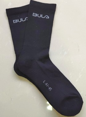 美利奴羊毛中筒袜男士加拿大BULA品牌秋冬季黑色保暖抗菌防臭潮流