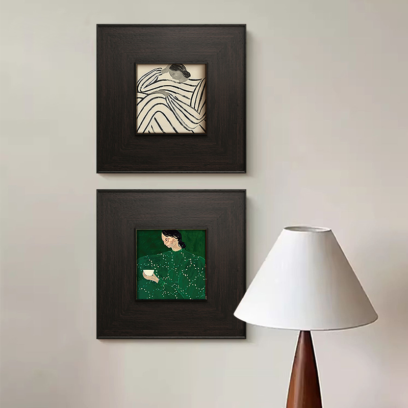 人物肖像现代法式复古小众客厅装