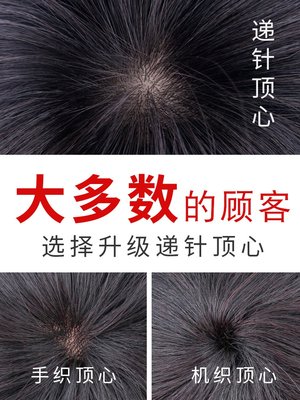 高档送妈妈假发女中老年短发卷发气质圆脸真发递针发套中长发际线