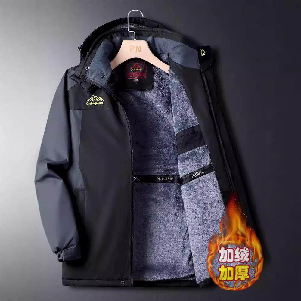 2026年新款晋江品牌高端男款棉服不臃肿冲锋衣加绒加厚冬抗寒棉衣