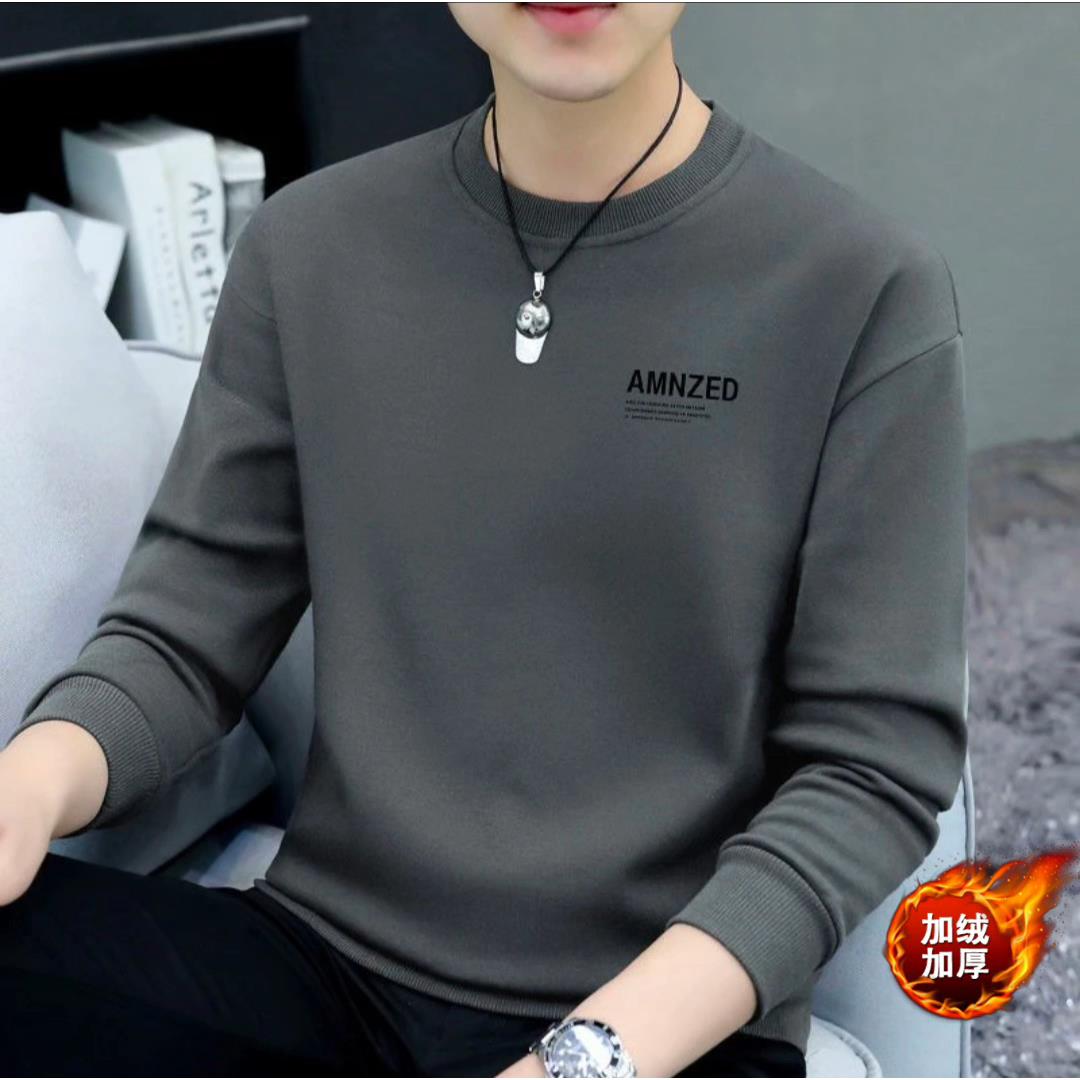 杭州四季青男装中山卫衣秋冬加绒加厚休闲纯棉保暖广东广州十三行