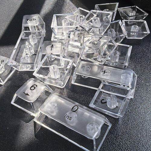 DK21键帽机械键盘PC原厂透明数字键帽