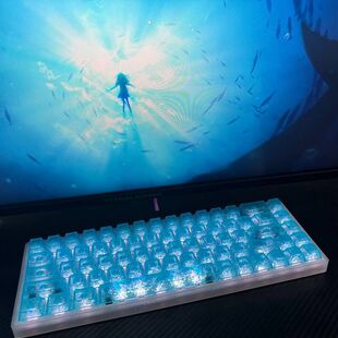 蓝碳纹键帽3.0侧刻透光适配迈从Ace68夜魔导士EV63 made68 ATKRS6