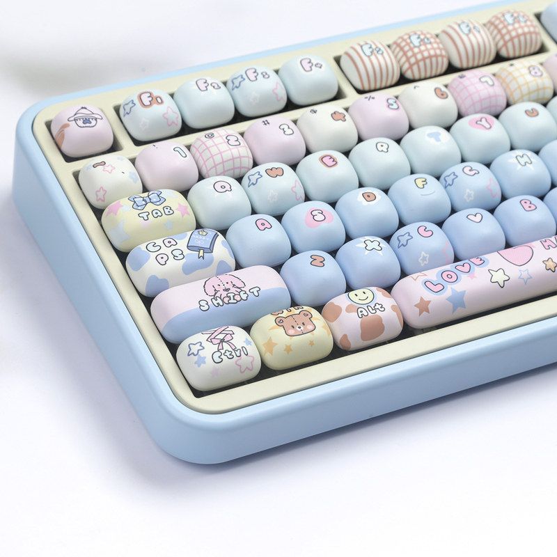 MOG馒头键帽玩具屋大全套PBT键帽图片
