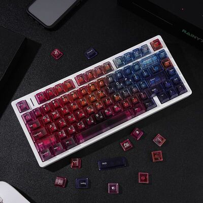 韩文键帽透光PC原厂全套键帽用于