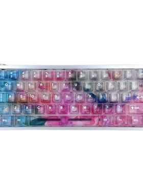 玫瑰海岸键帽PC材质雾透支持wooting EZ63MADE68 Hero68ND63夜魔