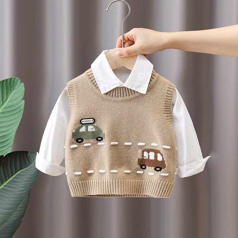 男童针织背心外穿洋气宝宝小童秋装婴儿童毛衣马甲秋冬加绒内搭潮,童装/婴儿装/亲子装,马甲,淘宝优惠券,粉丝福利购,淘宝优惠卷