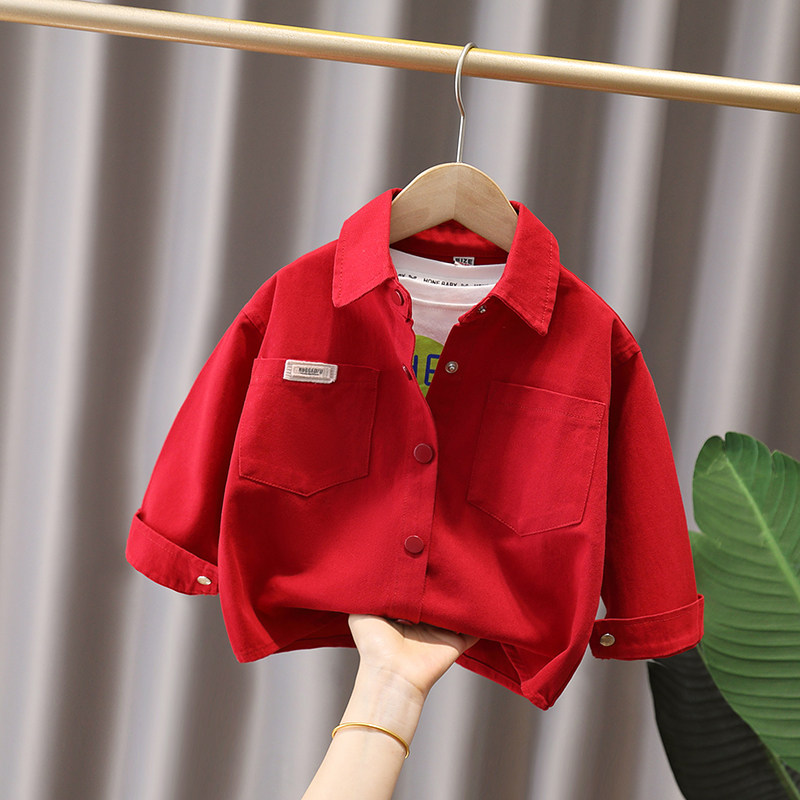 童装男童长袖衬衫2025新款纯棉秋装中小儿童薄外套洋气上衣衬衣潮,童装/婴儿装/亲子装,衬衫,淘宝优惠券,粉丝福利购,淘宝优惠卷