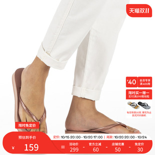 女士增高厚底人字拖外穿度假海边凉拖鞋 Havaianas哈唯纳新款 夏季