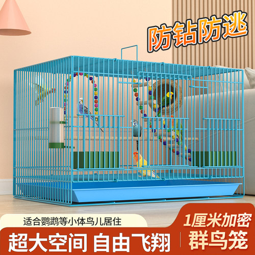 金属鸟笼虎皮鸟笼子！推荐买它！