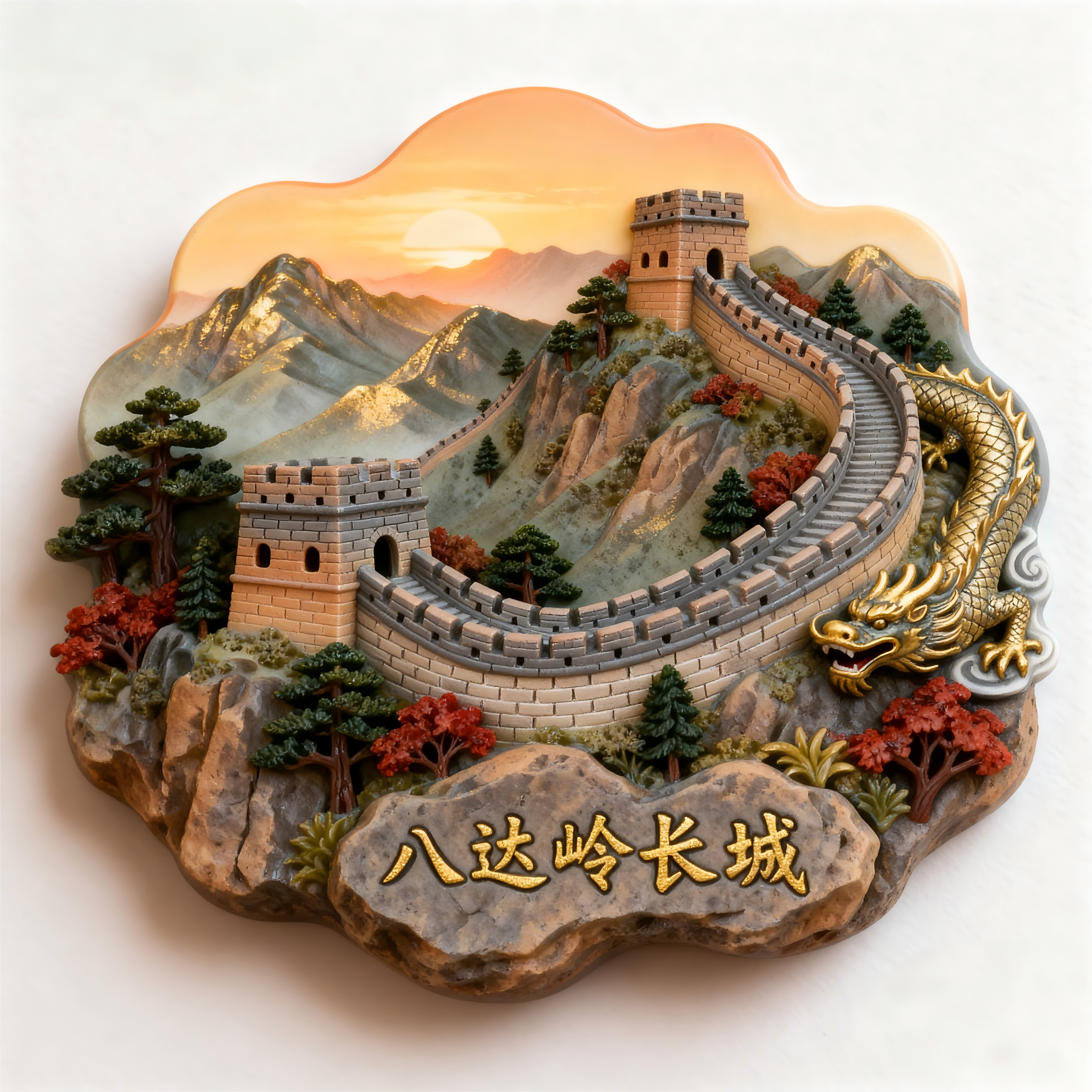 北京八达岭长城冰箱贴文创旅游景点纪念品伴手礼送朋友家居装饰
