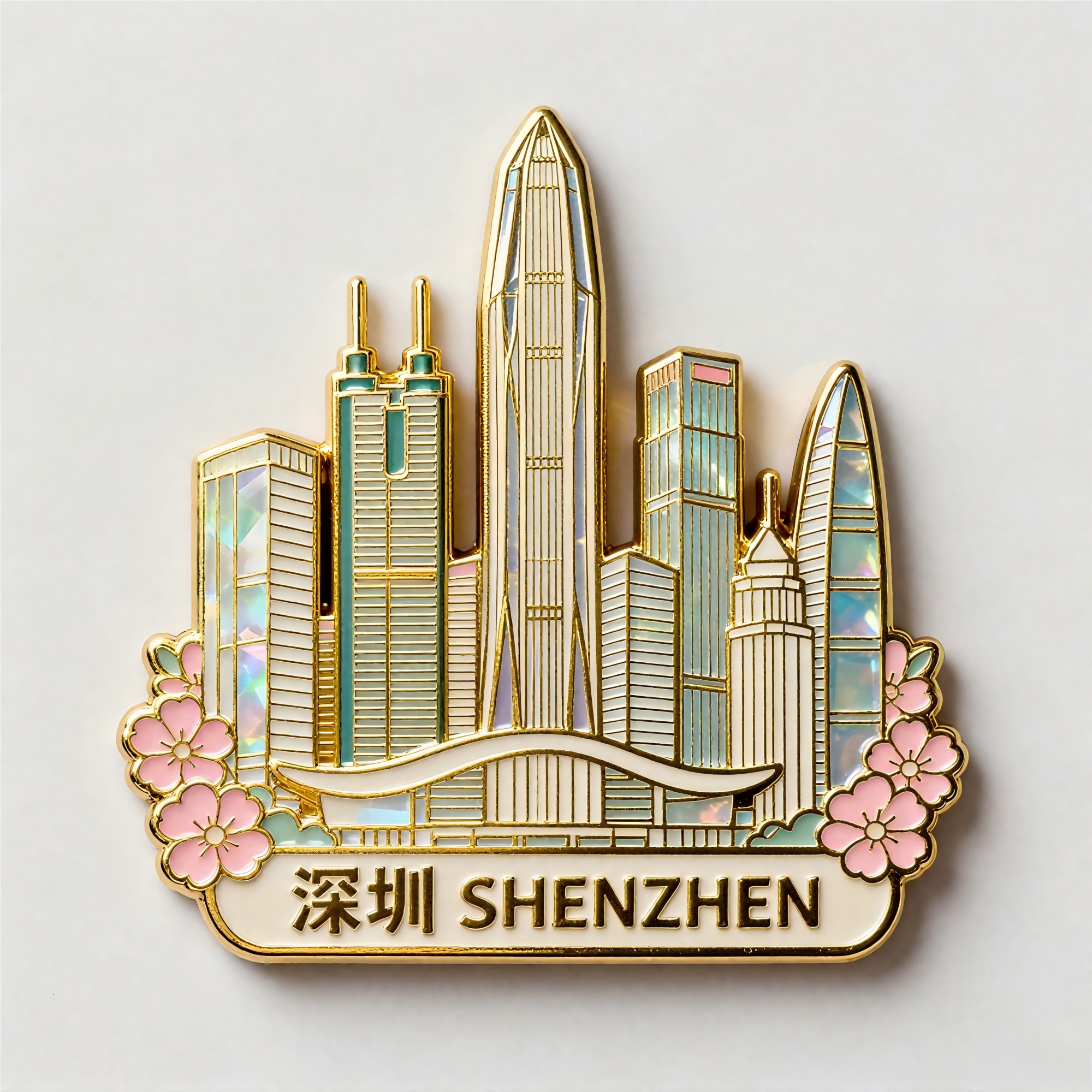 深圳冰箱贴地王大厦京基100文创城市主题送朋友礼物伴手礼纪念品