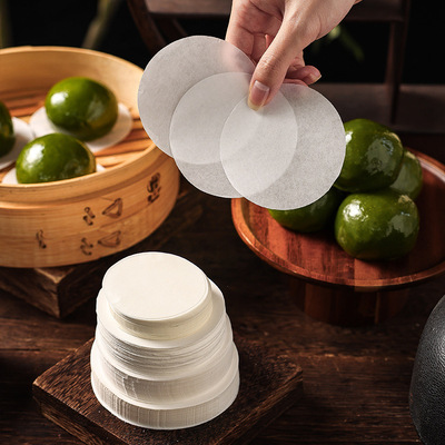 青团馒头笼纸蒸纸包圆形馒头垫纸