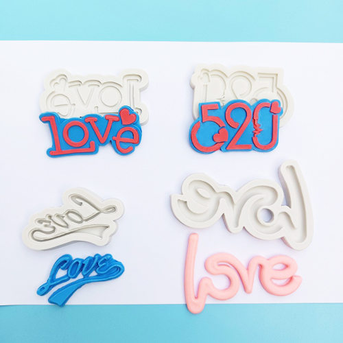 love翻糖巧克力硅胶模具蛋糕装饰