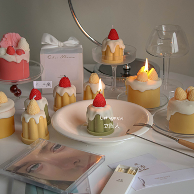 8连可丽露高小花慕斯模法式甜品模 DIY烘焙模香薰蜡烛硅胶模具