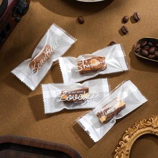 加厚手工牛轧糖芒果草莓奶糕包装袋子烘焙枣泥核桃糕机封透明袋