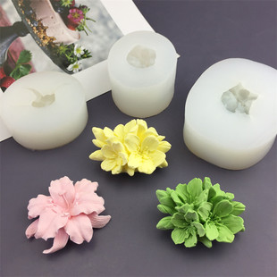 樱花花蕊花苞翻糖蛋糕烘焙硅胶模具DIY滴胶蜡烛模具车载石膏模具
