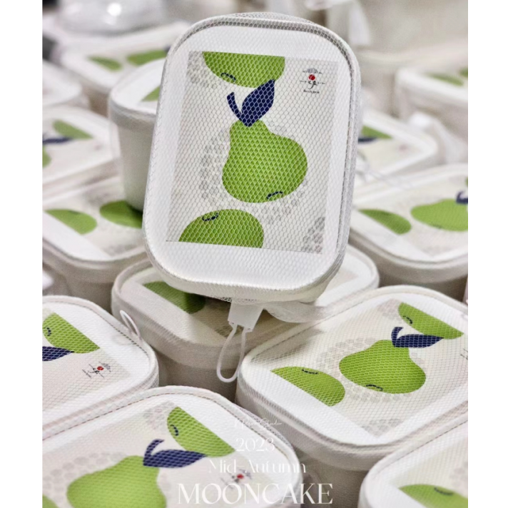 网红梨子酥凤梨酥不干胶贴纸