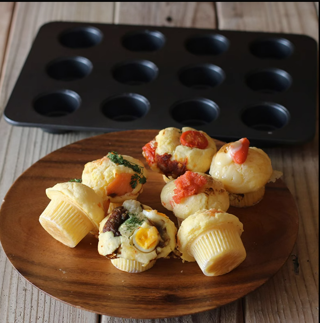 马芬蛋糕模具12连不粘玛芬烤盘