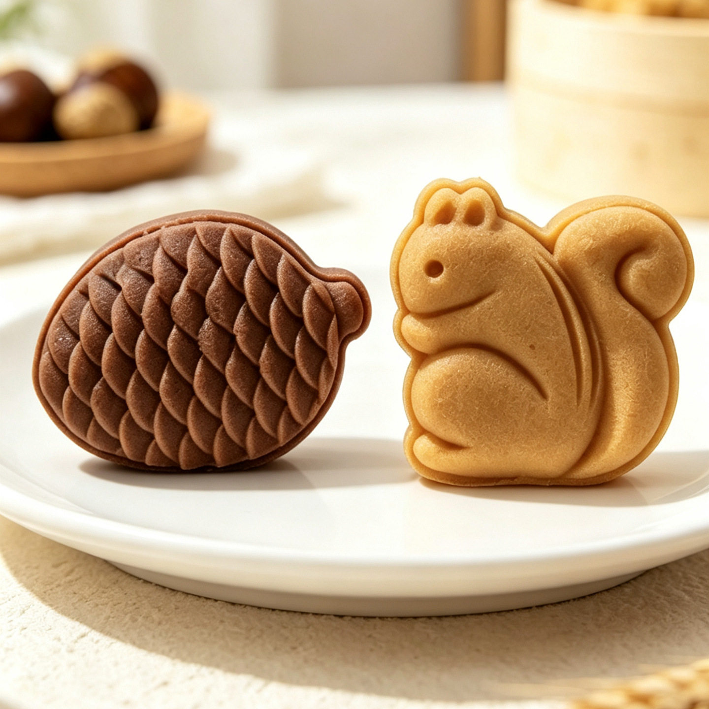 2026新品30g松鼠卡通动物绿豆糕模具手压不粘冰皮月饼模烘焙工具