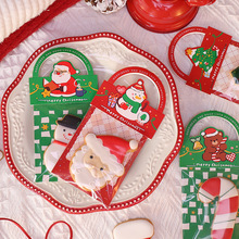 2024龙年圣诞节糖果袋创意页眉卡头糖霜饼干雪花酥曲奇手提包装袋