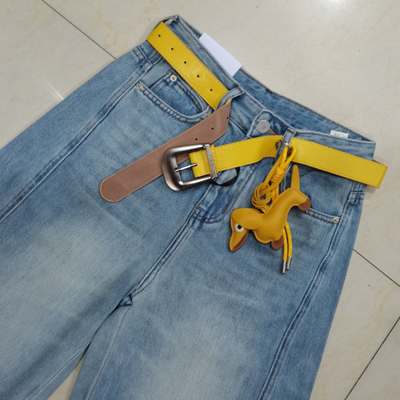 牛仔裤女宽松直筒阔腿裤拖地