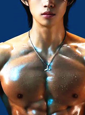 男士简约美人鱼尾巴项链