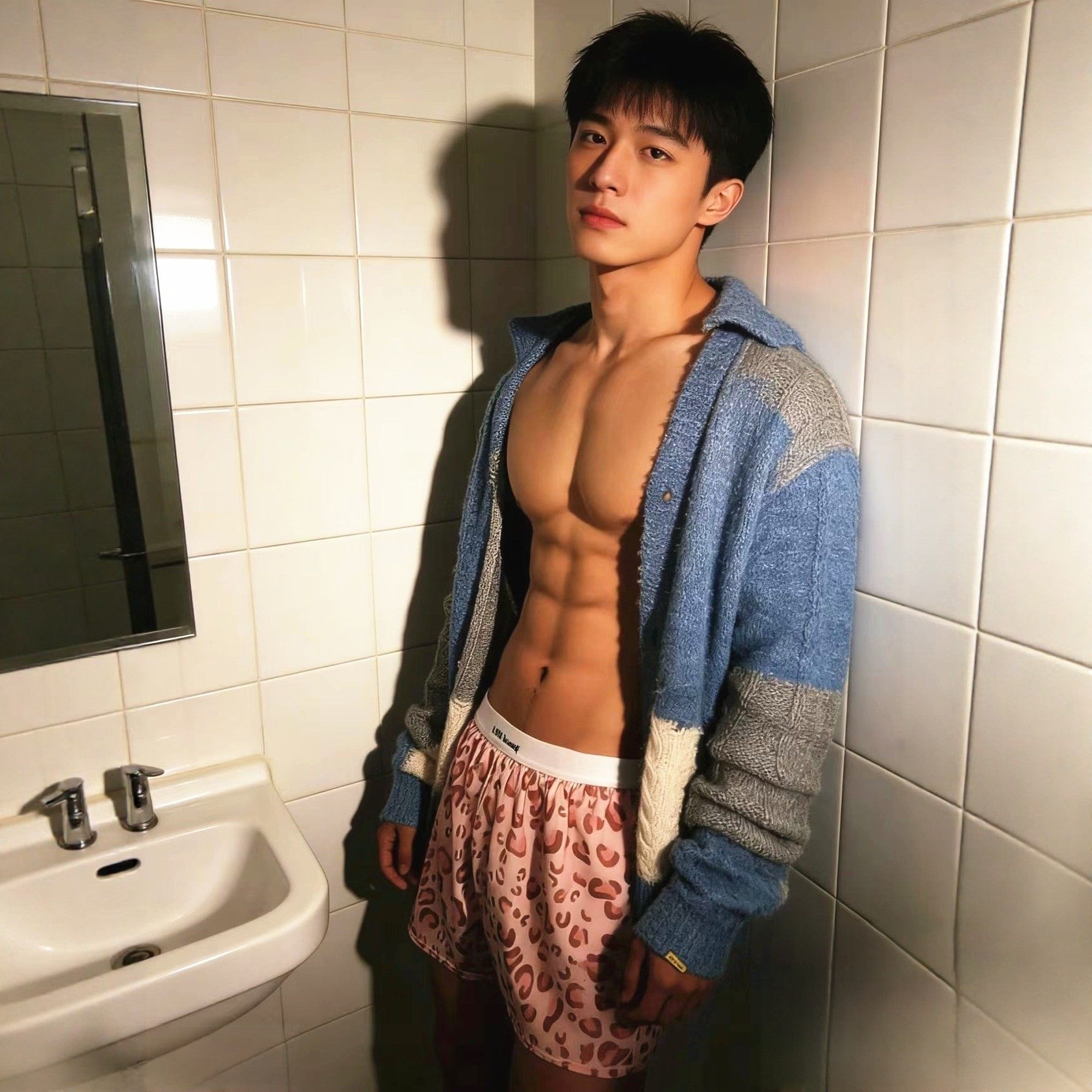 男士阿罗裤潮流粉色豹纹居家宽松休闲四角青年家具男生内裤平角裤,女士内衣/男士内衣/家居服,男阿罗裤,淘宝优惠券,粉丝福利购,淘宝优惠卷