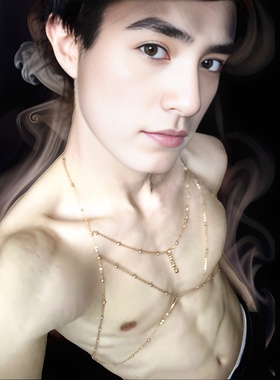 体育生性感男士胸链身体链