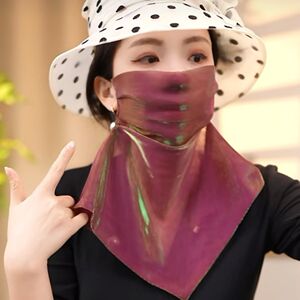 夏季2026新款炫彩防晒面罩时尚