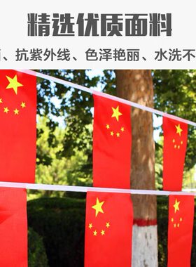 串旗国旗广告旗五星红旗户外装饰挂旗万国旗小彩旗印logo串国旗