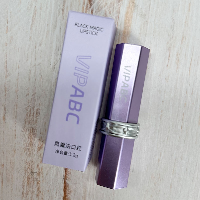 VIPABC黑魔法口红唇釉唇膏持久不沾杯持色轻柔顺滑哑光紫色自然图片