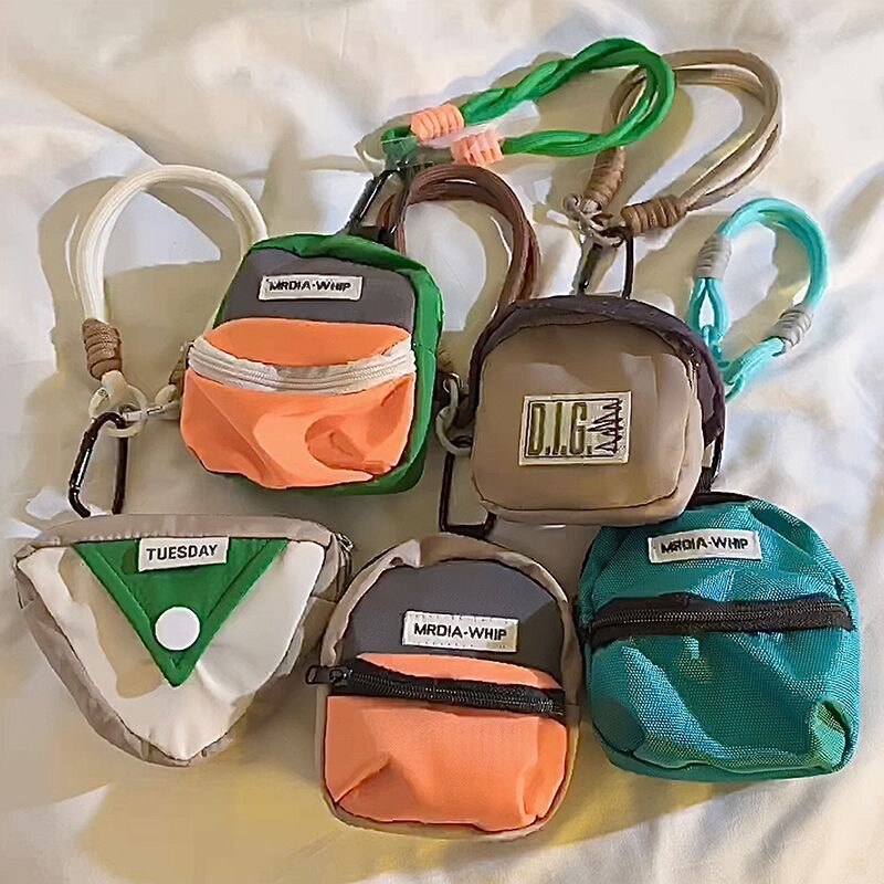 潮流多巴胺编织零钱手机挂绳短款挂件手腕带编织绳钥匙扣相机挂饰