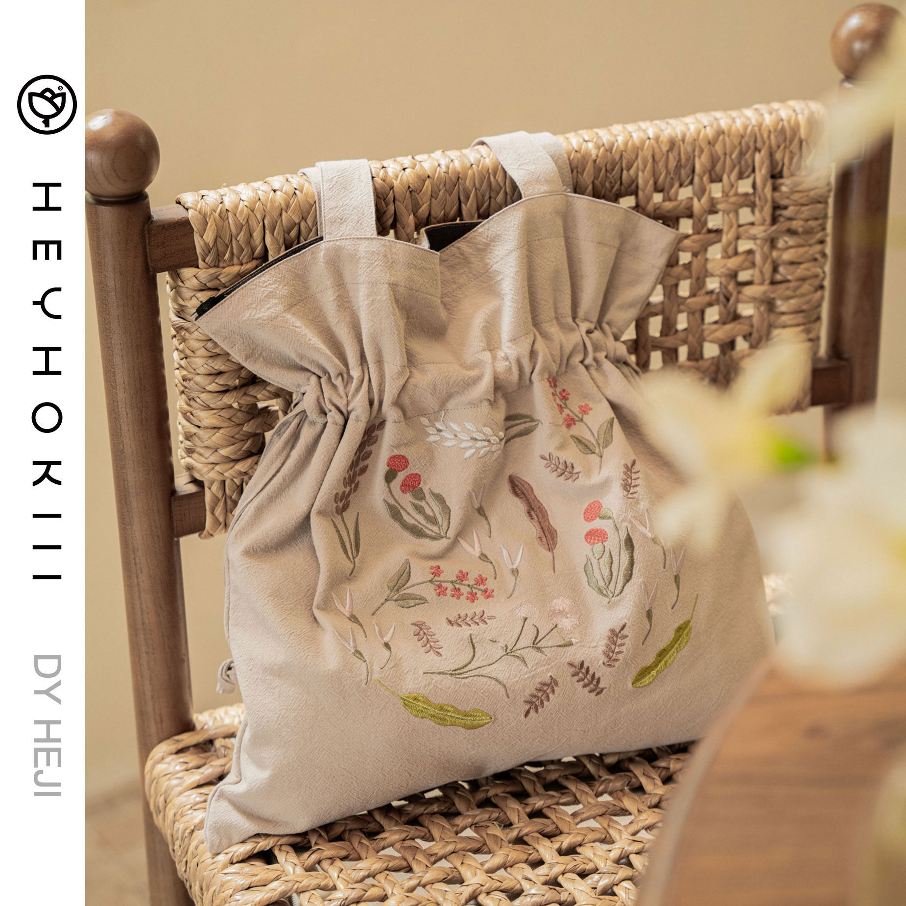 原创设计刺绣森系日韩小众包包女