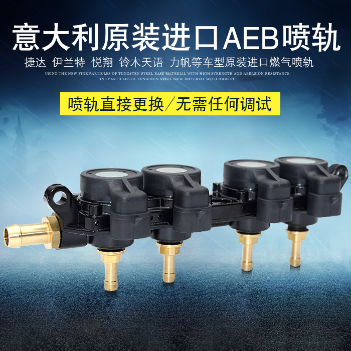原装进口AEB喷轨捷达伊兰特悦翔铃木天语力帆天然气汽车喷轨包邮