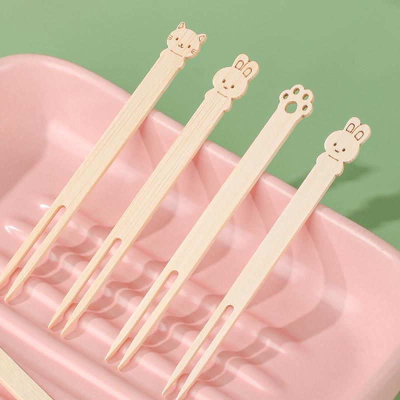 食品级一次性水果叉轻奢高