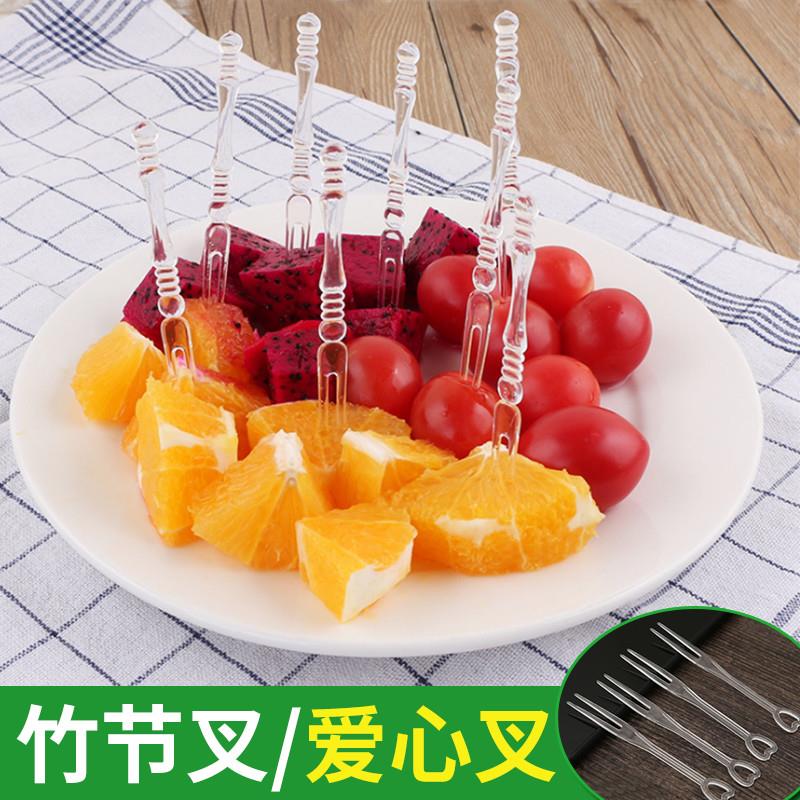 食品级一次性水果叉轻奢高