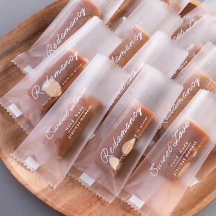 奶糕包装袋太妃糖包装袋牛轧糖海盐杏仁咖啡糖机封袋糖纸雪花酥糖