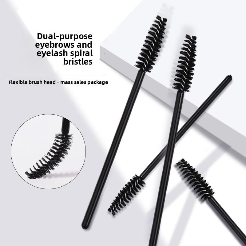 高品质一次性睫毛刷极细眉刷扫眉梳子眉粉刷螺旋式弯头嫁接睫毛梳